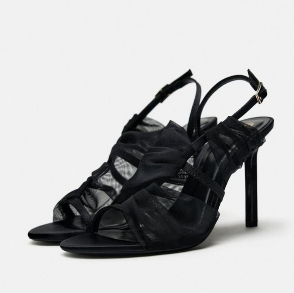 Zara Fabric High Heel Size Size EU 38
